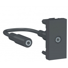 Аудио розетка Schneider Electric NU343354 Mini jack 1М (антрацит)