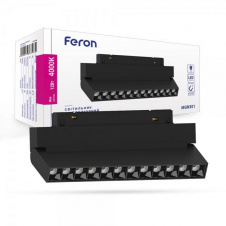 Магнитный трековый светильник Feron MGN301 12W черный