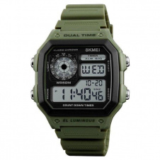 Часы наручные мужские Skmei 1299 Army Green 1299AG (12338-hbr)