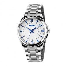 Часы наручные мужские Skmei 9069 Silver - Blue 9069SIBU (12342-hbr)