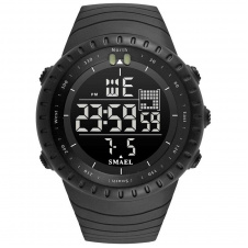 Часы наручные мужские Smael 1237 Black (15194-hbr)