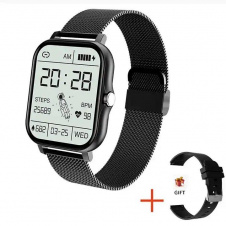 Наручные мужские смарт часы Lige Y13 BW0242 с двумя ремешками Black (15244-hbr)