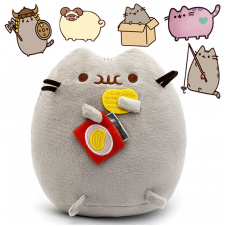 Комплект 2Life М'яка іграшка Pusheen cat 12х15 см та Набір 5 шт багаторазових наклейок v-12321