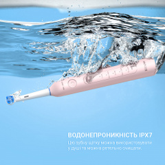 Електрична зубна щітка, що обертається з футляром Bitvae R2 8 насадок Pink Ворожба