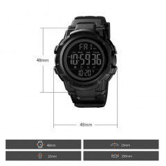 Годинник наручний Skmei 1568BK 1568 Black (17155-hbr) Запорожье