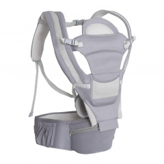 Хипсит эрго-рюкзак кенгуру переноска слюнявчик-трансформер Baby Carrier 20 кг 6 в 1 Серый (vol-9890) Володарск-Волынский