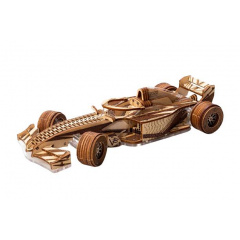 Механический 3D конструктор Veter Models Racer V3 Гоночный болид 223 деталей Коричневый Павлоград