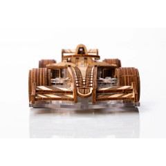 Механический 3D конструктор Veter Models Racer V3 Гоночный болид 223 деталей Коричневый Павлоград