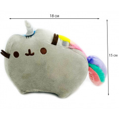 Мягкая игрушка кот-единорог радуга и насадка для письма S&T 18х15х12 см Разноцветный (vol-1749) Одесса