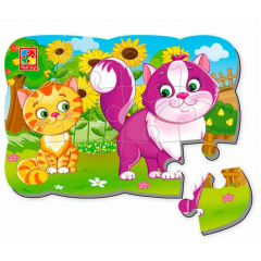 Пазли на магніті А5 "Котики" Vladi Toys VT3205-73 укр Березнегувате