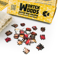 Дерев'яні пазли Wortex Woods Велика Китайська Стіна 50х50 см 508 елементи амеби PZL40006L Черновцы