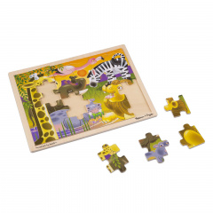 Дерев'яний пазл в рамці Melissa&Doug "Африканська савана" 24 елемента MD12937 Бровари