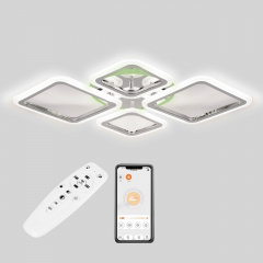 Стельова LED люстра Sunlight 5331/2+2 R хром Бердичів