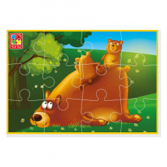 М'які пазли "Ведмедик" Vladi Toys VT1103-98 12 елементів Городок