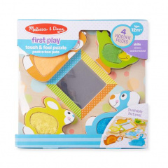 Пазл - вкладиш дерев'яний для малюків "Перша гра" Melissa & Doug 3 елементи MD1898 Київ