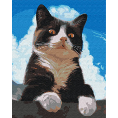 Картина за номерами BrushMe "Допитливий котик" 40х50см BS51941 Каменка-Днепровская