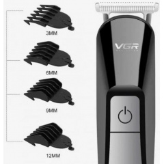 Акумуляторна машинка для стрижки волосся і бороди VGR V-012 6в1 5 Вт (2104618379) Курень