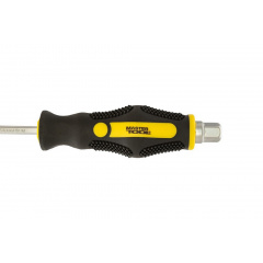 Викрутка ударна шліцева магнітна MASTERTOOL GM EXTERNAL HEX SL5х75 мм ручка з покриттям TPR (49-6575) Бровары