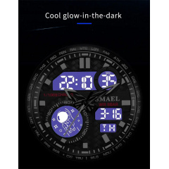 Тактичний наручний годинник Smael 8095 Black (16687-hbr) Южноукраинск