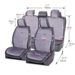 Накидки-чохли на сидіння для GEELY CK 2 2007-2011 AUAU Polosso Сірий (42789810) Житомир