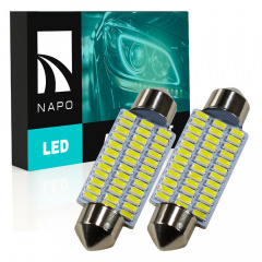 Комплект світлодіодних ламп Napo LED SJ-3014-36SMD 41mm C5W C10W 2 шт Білий (2529888219) Черкаси