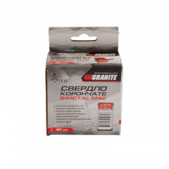Свердло корончате GRANITE біметалічний HSS M42 64 мм 6-09-064 Херсон