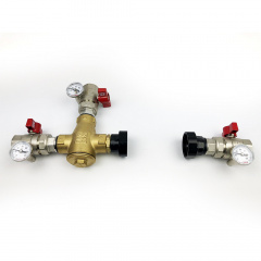 Термозмішувальний вузол Kvant Labaratory LADOMIX 25 65°C Dn25 1" 40 кВт (Без насоса) Слов'янськ