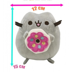 Набір м'яких іграшок 2Life Pusheen cat 12х15 см з великим пончиком і кіт в яйці v-12379 Хмельник