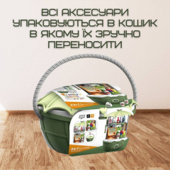 Дитячий переносний кошик з продуктами Combuy 49 Предметів Зелена (616) Бориспіль