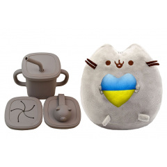 Комплект S&T М'яка іграшка Pusheen cat та Поильник-непроливайка (vol-10566) Володарськ-Волинський