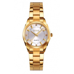 Жіночий годинник Skmei 1620 Gold Steel Надворная