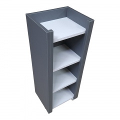 Пластикова тумба-пенал The MIX hpl plastic 1122 mat 35x90x30 см Антрацит Івано-Франківськ