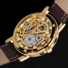 Класичний жіночий годинник Winner Gold Brown Бородянка