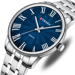 Наручний годинник чоловічий Curren Greece Сріблястий (2807) Коростень