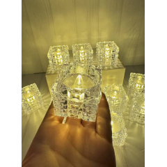 Набір декоративних LED-свічок OPT-TOP Квадрат 12 шт Білий (2104618455) Покровськ