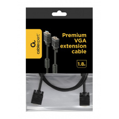 Кабель подовжувач VGA Cablexpert HD15M/HD15F CC-PPVGAX-6B чорний 1,8 м Чернівці