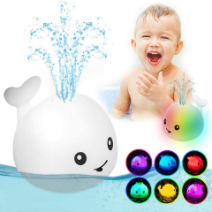 Іграшка для ванної Qinye Toys Кіт спрей, що світиться з фонтаном Білий Запоріжжя