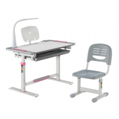 Комплект парта + стілець трансформери FunDesk Littonia 800x505x547-72 7 мм Pink Київ