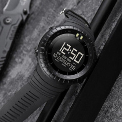 Тактичний водостійкий кварцовий годинник Skmei Ribas black Ромни