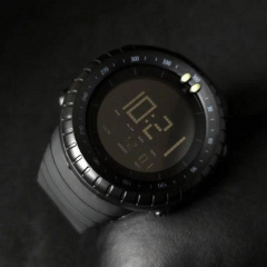 Тактичний водостійкий кварцовий годинник Skmei Ribas black Ромни