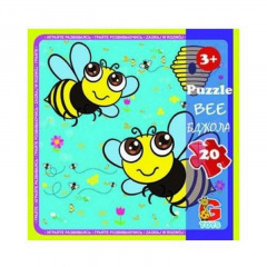 Пазли дитячі "Комахи" G-Toys LI05 20 елементів Біла Церква