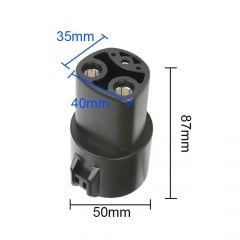 Адаптер Перехідник Type 1 - Tesla Bluefield (J1772 – Tesla) Black (342050569) Ворожба