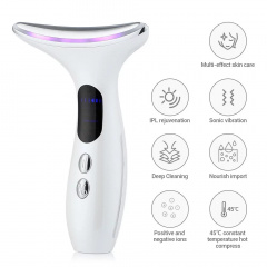 Масажер мікрострумовий для шиї та обличчя No Brand Neck Beauty Device Білий (2288327480) Ворожба