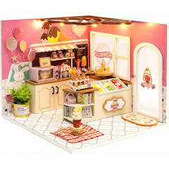 Ляльковий будинок конструктор DIY Cute Room H-023 Магазин морозива Щастя Румбокс Красноград