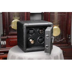 Сейф Salvadore для підзаводу 4 годинників Safe Small BK 43х43х41,5 см Чорний Ладан