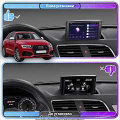 Штатна магнітола Lesko для Audi RS Q3 I 8U Рестайлінг 2015-2018 екран 9 2/32Gb Top Киев