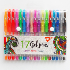 Набір гелевих ручок YES 17 шт (420434) Вараш