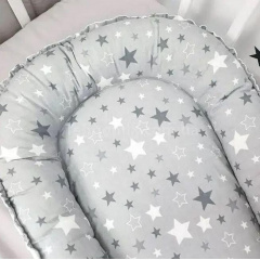 Подушка для немовлят RIAS NJ-0010 із сіткою 70x30см White-Grey Новомосковск