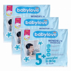 Підгузки Babylove Premium 5+ Junior plus 11-18 кг 102 шт Покровськ