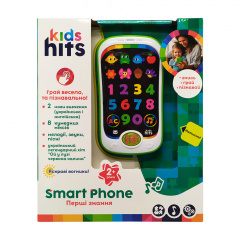 Дитячий музичний телефон "Kids Hits" Bambi KH03-002 українською мовою Білий Миргород